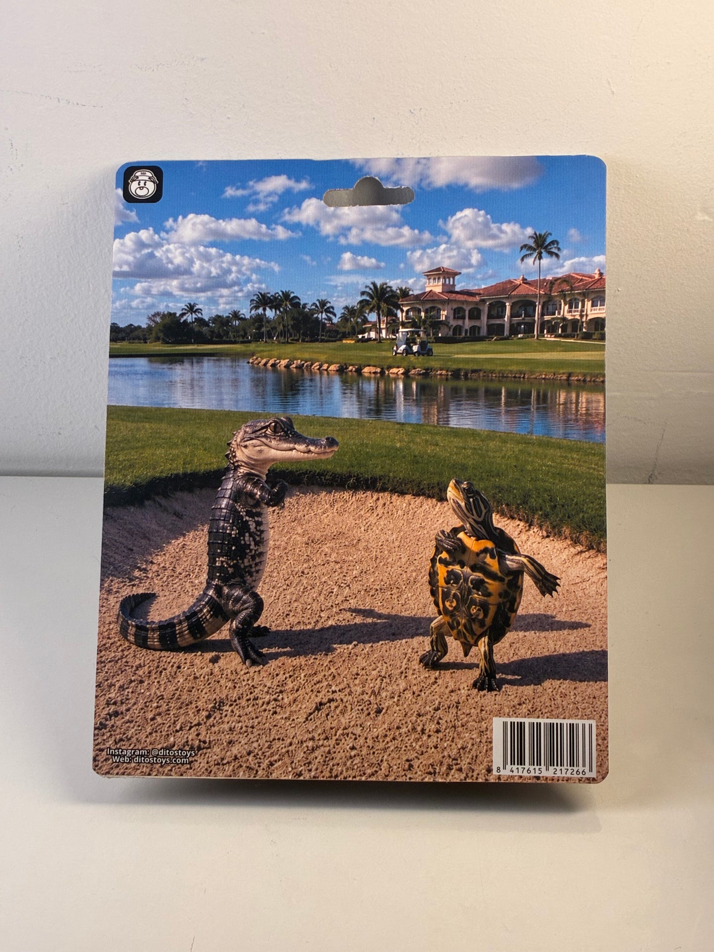 Figura Coleccionable de Cocodrilo y Tortuga del meme “Alecrim Dourado”