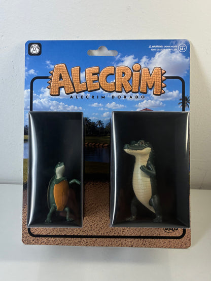 Figura Coleccionable de Cocodrilo y Tortuga del meme “Alecrim Dourado”