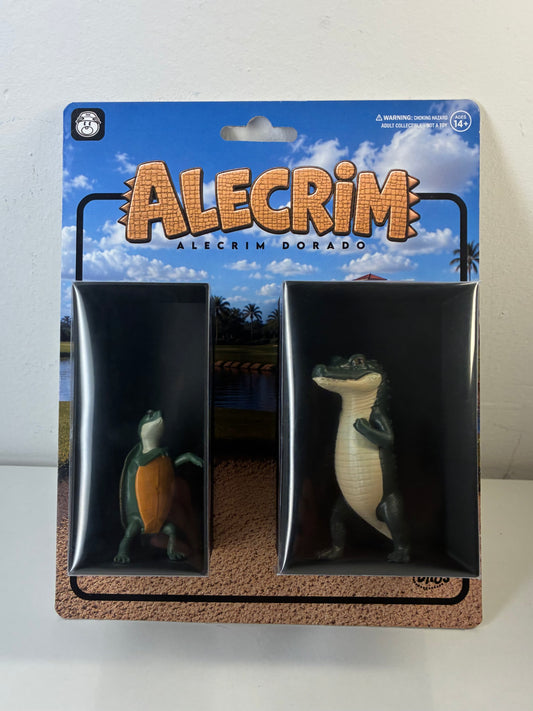 Figura Coleccionable de Cocodrilo y Tortuga del meme “Alecrim Dourado”